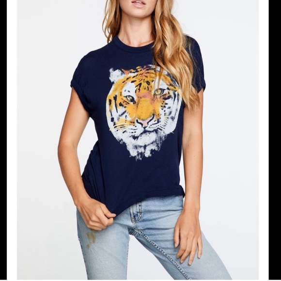 Chaser Tops - Chaser Navy Tiger Graphic Tee